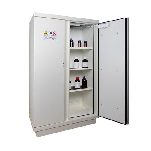 Armario de almacenamiento - 795+BE - ALL SAFETY - portabatería / de suelo / con puertas batientes