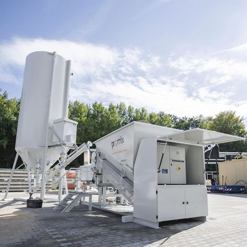 Planta de hormigón móvil - promix-500 - promix Anlagenbau GmbH & Co. KG - compacta / automática