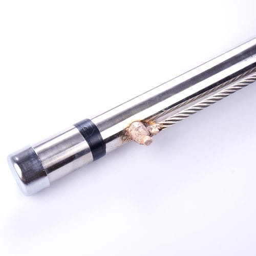 Pica de toma de tierra de acero inoxidable - OLT-H, OLT-A series - Orbital Lightning Protection Technologies - redonda / simple