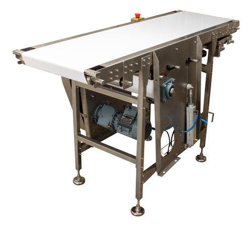 Transportador de banda - Oflaz Mechanics And Food Processing Equipment - horizontal / recto / motor eléctrico