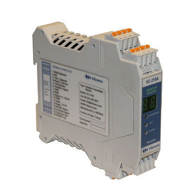 Transmisor de vibraciones de supervisión continua - VC-210A - Vibsens - sísmico / con acondicionador / con interruptor de vibración