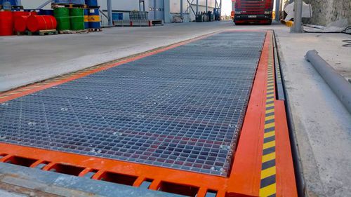 Rampa de carga fija - SAURUS YÜKLEME SİSTEMLERİ - para carretilla elevadora / para transpaletas / con cilindro hidráulico