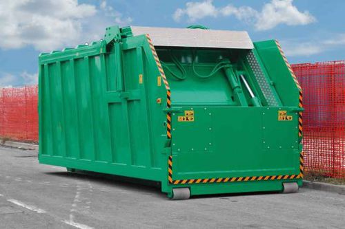 Compactador de basura estacionario - TECNO COSTRUZIONI SRL - de carga superior