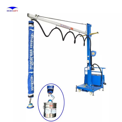 Manipulador neumático - VEL180-2.5-STAND - Herolift - de ventosa / para barriles / de manipulación