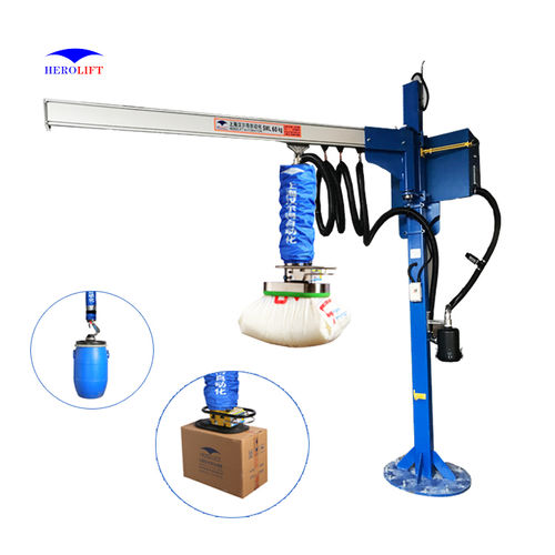 Manipulador neumático - VEL160-2.5-STD - Herolift - mediante vacío / para barriles / de chapa