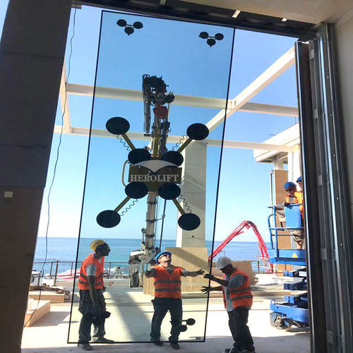 Elevador de ventosas en cruz - GLA600-8-B-M - Herolift - para placa de vídrio