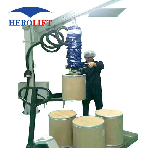 Tubo elevador para cajas de cartón - VEL140-2.5-STAND - Herolift - para barril / para chapas / para maletas