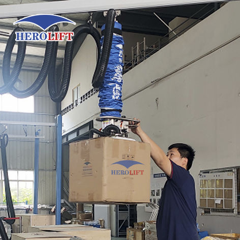Tubo elevador para cajas de cartón - VEL180-2.5-Flex - Herolift - para saco / para barril