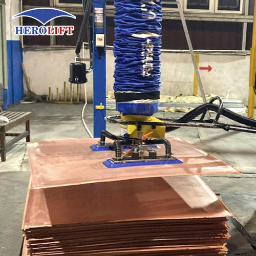 Tubo elevador para barril - VEL200-2.5-FLEX - Herolift - para cajas de cartón / para saco / para piedra