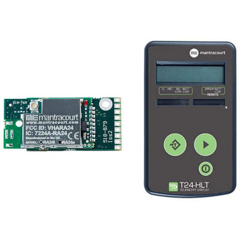Tensiómetro para cable desenrollable - T24 series - Mantracourt Electronics Ltd - portátil / inalámbrico