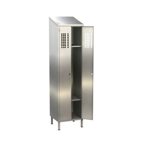 Armario de vestuario industrial - 54833 series - Brökelmann Geräte- und Anlagenbau - de acero inoxidable / con ventilación