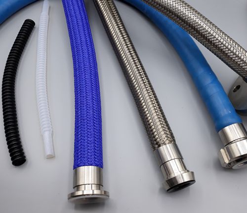 Manguera para productos químicos - PH1SS-03 - CIMAKA International GmbH - para productos alimentarios / para cloro / de PTFE