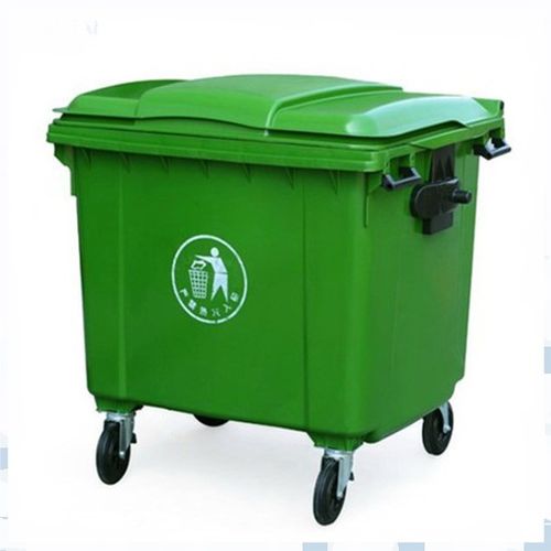 Contenedor de residuos de PEAD - KT-1100L - Qingdao King Tai Plastic Industry Co.,Ltd - de residuos industriales / con tapa / 4 ruedas