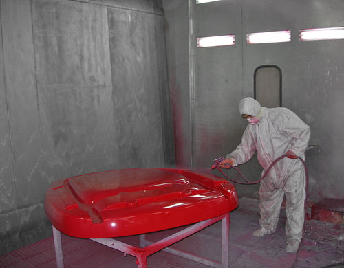 Cabina de pintura cerrada - Elsisan - para piezas de recambio / con cortinas de agua