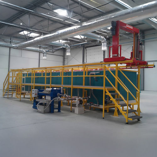 Línea de pretratamiento de superficie de inmersión - Elsisan - automática / de acero inoxidable