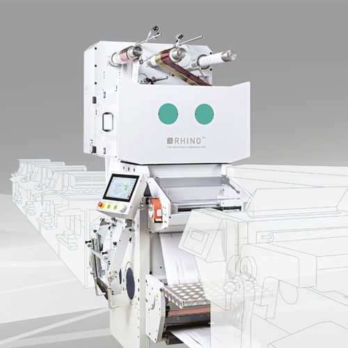 Máquina de impresión motivo estampado en caliente - RHINO® S 410/510 - PANTEC-GS -- test Mohamed - para etiquetas / de color / automática