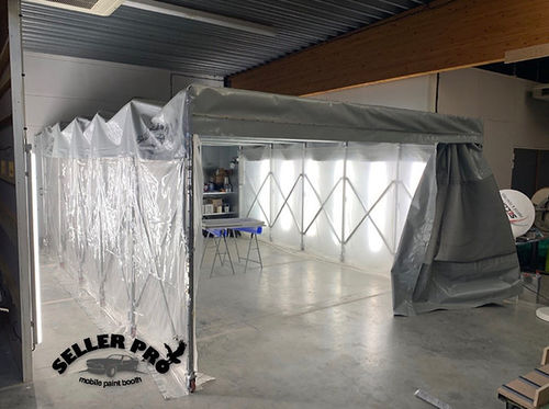 Cabina de pintura cerrada - RETRA-FLEX 3 - SELLERPRO COMPANY - para vehículos / con filtro / automática