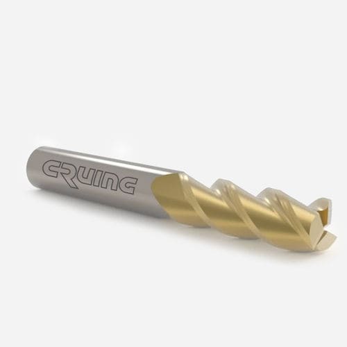 Fresa carburo sólido - AM100 series - Cruing Italy srl - para aluminio / de alta eficacia / para corte