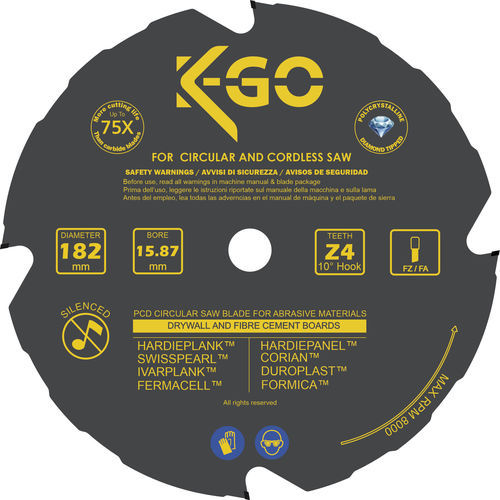 Hoja de sierra circular - Cruing Italy srl - para tronzado / de carburo / para materiales abrasivos