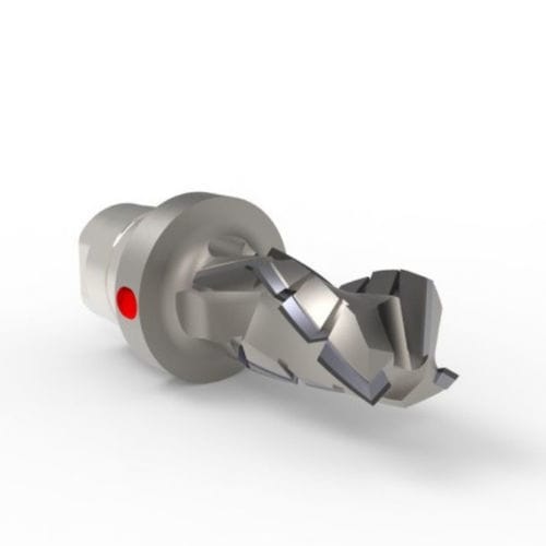Fresa de plaquita - MACH 3 EVO AES21  - Cruing Italy srl - PCD / de cono cilíndrico / para máquina CNC