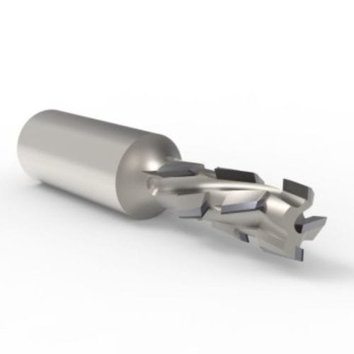 Fresa de plaquita - MACH 2 AES0 - Cruing Italy srl - PCD / de cono cilíndrico / para máquina CNC