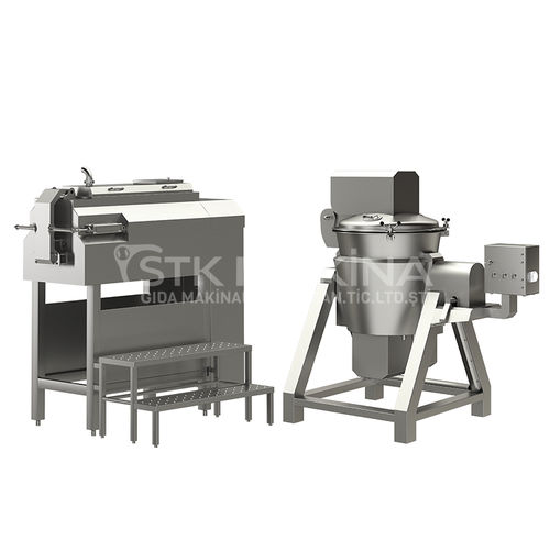 Cocedor industrial seco - STK Makina - de vapor / para queso