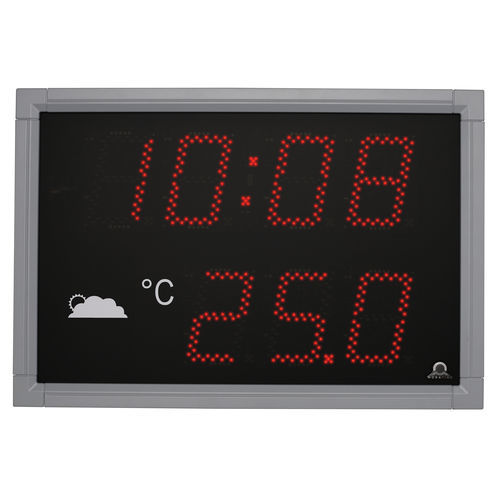 Reloj termómetro - DT series - MOBATIME Swiss Time Systems - GPS / radio DCF77 / para exterior