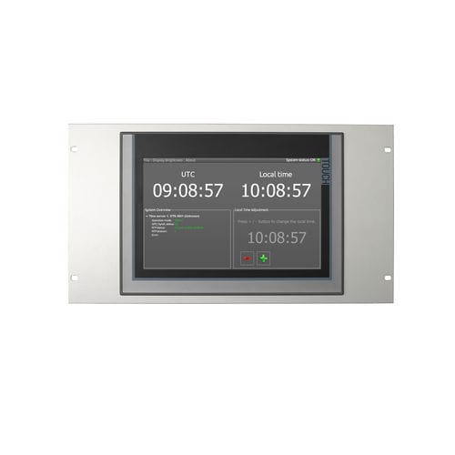 Cuadro de mando de hora de embarque - STC - MOBATIME Swiss Time Systems - con pantalla táctil