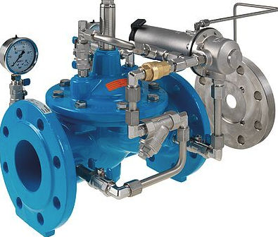 Válvula de membrana - 1300 series - Hawido AG - con control hidráulico / de control de caudal / para agua