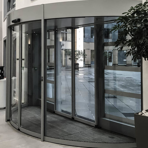 Puerta corredera circolara - SRM - Gilgen Door Systems AG - de vidrio / para interior / de diseño