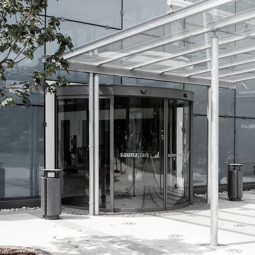 Puerta corredera circolara - Gilgen Door Systems AG - de vidrio / para exteriores / automática