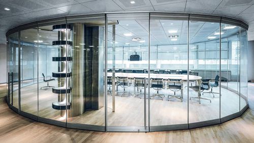 Tabique de oficina - Gilgen Door Systems AG - corredero / flexible