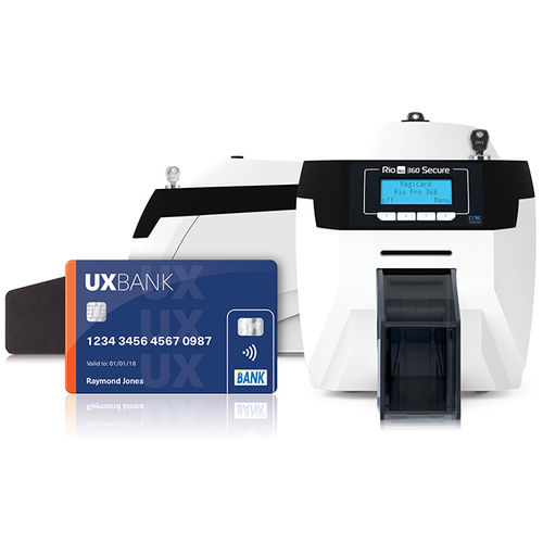 Impresora de sublimación térmica - Rio Pro 360 Secure - Magicard - de mesa / industrial