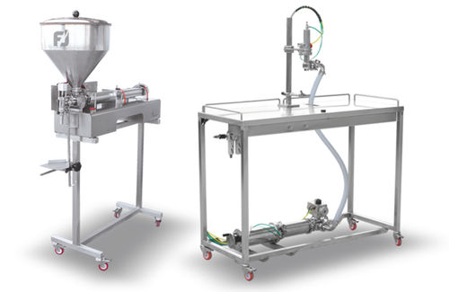Llenadora para la industria agroalimentaria - DOSA series - Frigojollinox s.r.l. - semiautomática / de botellas / de latas