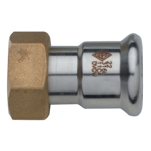 Racor hidráulico - 525000 series - Rubinetterie Bresciane - para aire comprimido / para gas / push-in