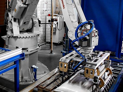 Paletizador robotizado - TES STM GROUP - de bolsas / de manipulación / automático