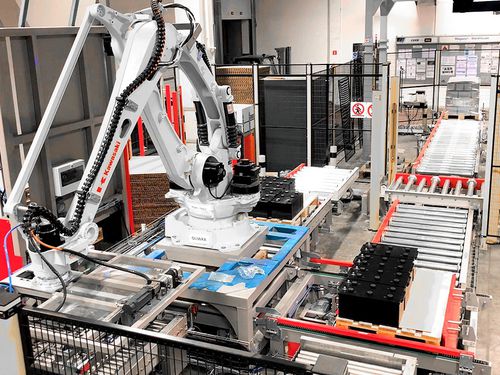 Paletizador robotizado - TES STM GROUP - de manipulación / pequeño