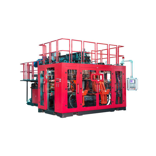 Máquina de soplado de extrusión - F - SANTSAI MACHINERY - para termoplásticos / para botellas / con cabezal de acumulación