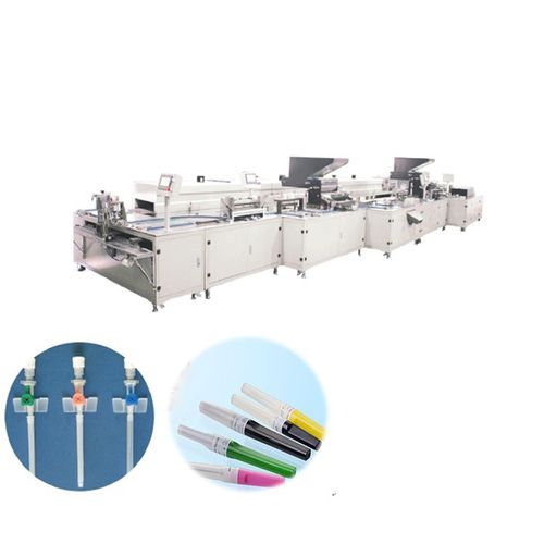 Línea de producción para agujas de extracción de sangre - BCN - SANTSAI MACHINERY - automatizada / pegado / para el sector médico