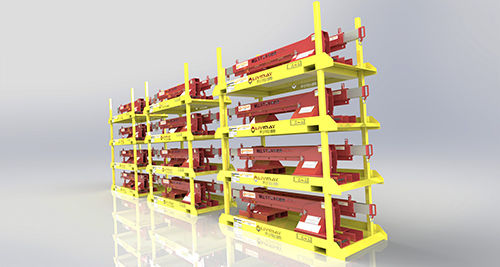 Sistema de estanterías para depósito de almacenamiento - Shenzhen Liwumei Industrial Equipment Co.,Ltd. - para cargas pesadas / de acero