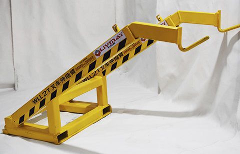 Grúa pluma para carretilla elevadora - Shenzhen Liwumei Industrial Equipment Co.,Ltd. - de elevación / telescópica / manual