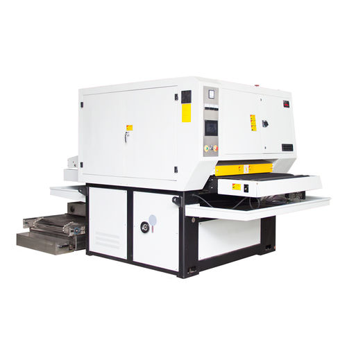 Desbarbadora con cepillo - SG1030-WJS+DB - HANGZHOU XIANGSHENG ABRASIVE MACHINE MANUFACTURING CO.,LTD - banda abrasiva / lijadora / de estantería de ángulos