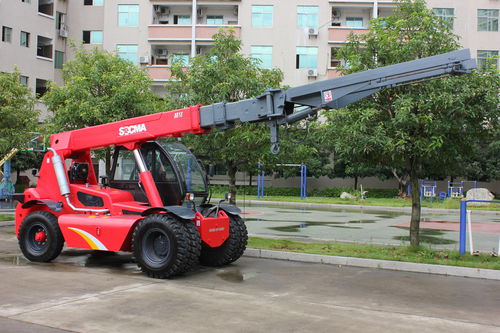 Grúa telescópica - HNT110-2C - Fujian Huanan Heavy Industry Machinery Manufacturing Co.,Ltd. - móvil / para edificios / forestal