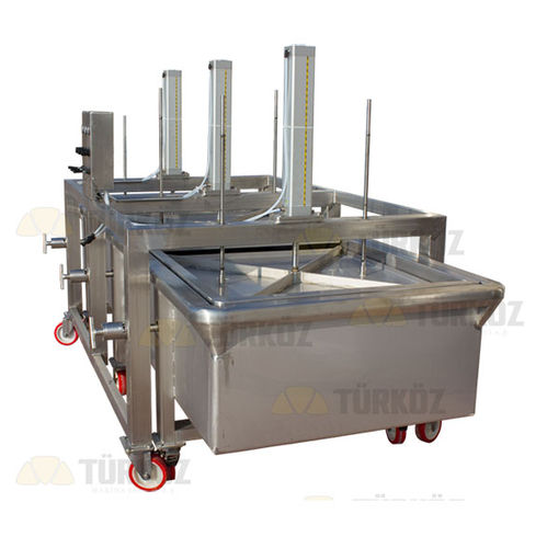 Prensa para queso vertical - Turkoz Makina Sanayi ve tic. a.s. - neumática / de pasta dura / de acero inoxidable