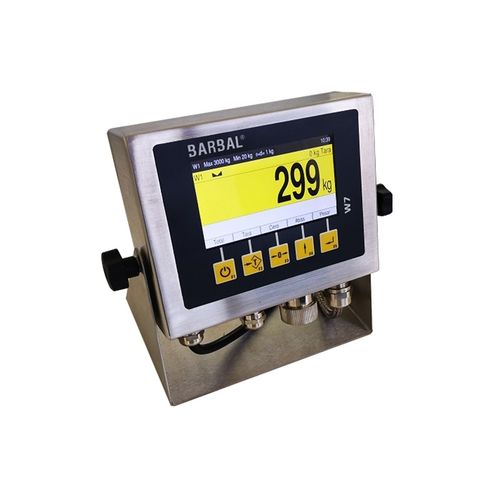 Indicador de pesaje digital - W7 - Barbal - de pared / grado de protección IP / de acero inoxidable