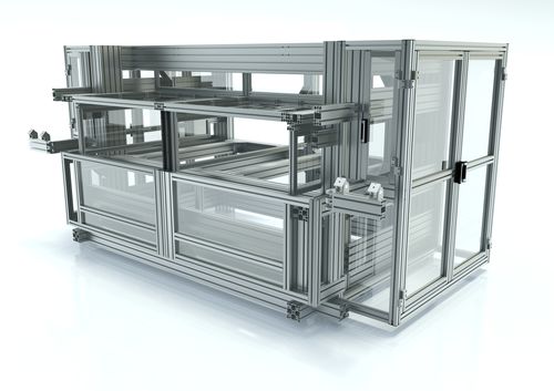 Perfil de aluminio - Telai - Dierre Group - rectangular / para la industria / de construcción