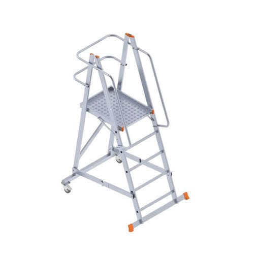 Escalera de aluminio - SARAYLI LTD. STI. - móvil / de plataforma / corredera