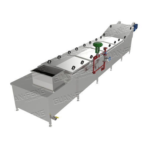 Escaldador para frutas y hortalizas - GLP series - Zhejiang Guanfeng Food Machinery Co.,Ltd. - refrigerador de agua / de acero inoxidable / para la industria alimentaria