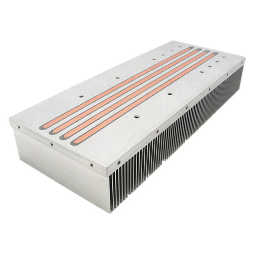 Disipador térmico de aluminio - A1648 - Awind heat sink - fresado y taladrado por CNC / con tubo térmico