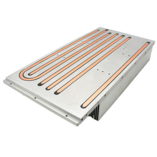 Disipador térmico de aluminio - A1592 - Awind heat sink - fresado y taladrado por CNC / para equipos de telecomunicaciones / con tubo térmico